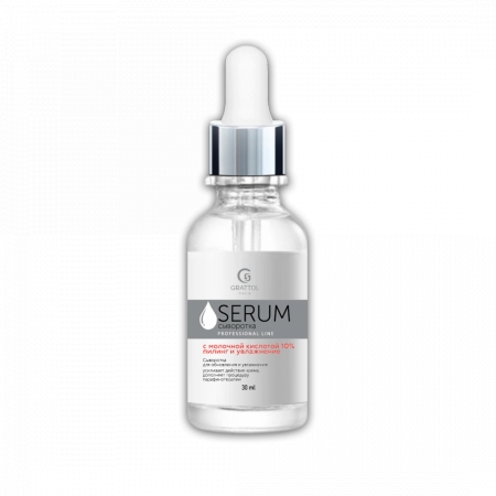 Grattol Premium  SERUM - Сыворотка с молочной кислотой 10% Пилинг и увлажнение 30 мл